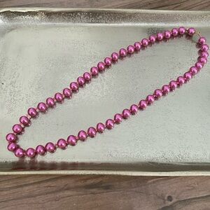 💙BOGO💙Vintage Elegant Pink Faux Pearl Necklace with Clasp